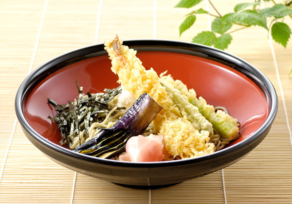 エビ天ぶっかけそば