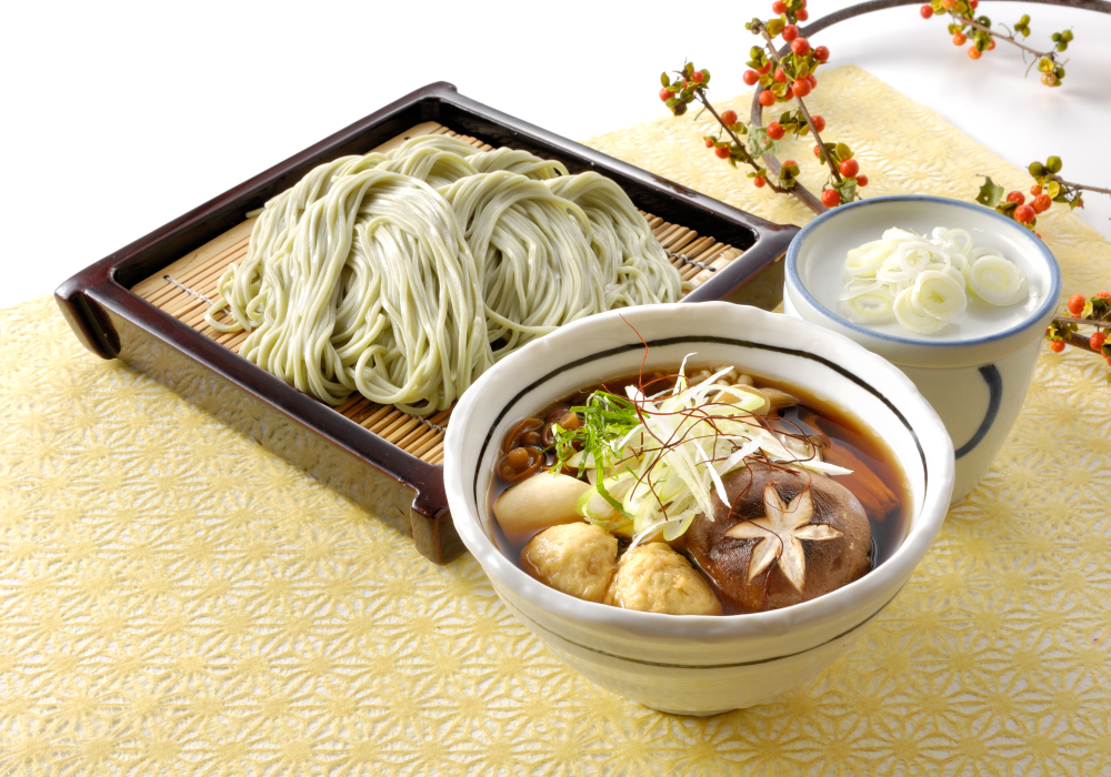 きのこと鶏団子のつけそば